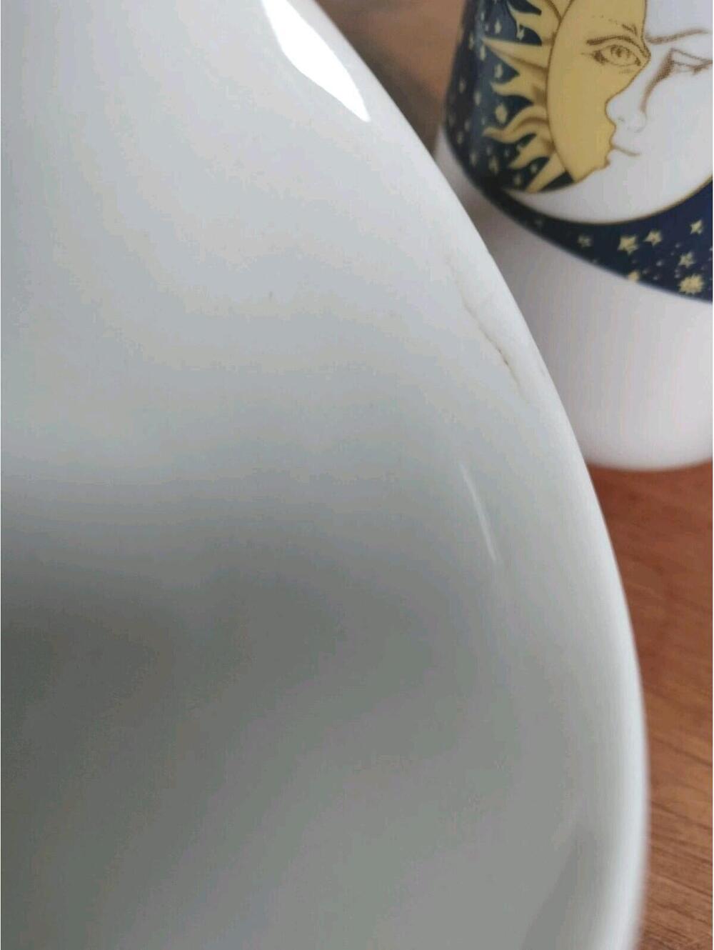 Vtg Oneida Galaxy Sun Moon Stars Stoneware Mugs Set of 5 Celestial Whimsigoth - Picture 6 of 12